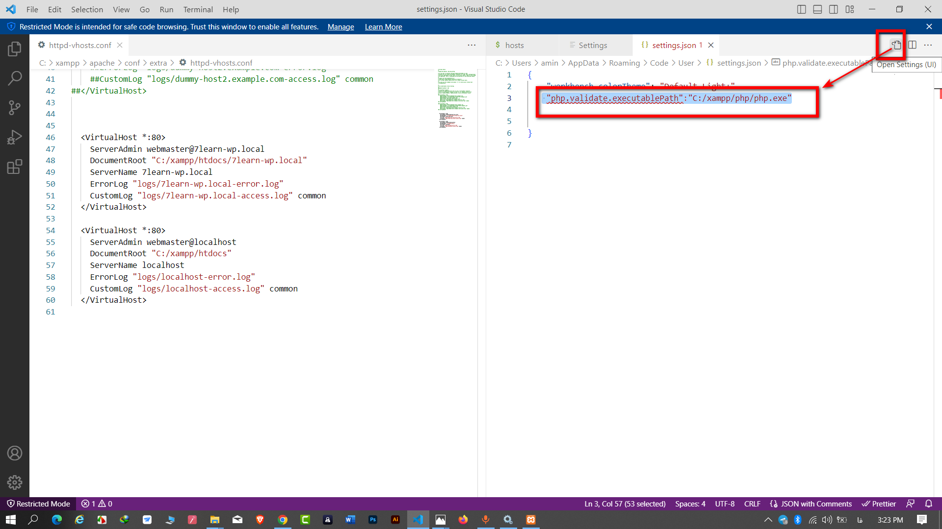 607a-can not validate since php error.png